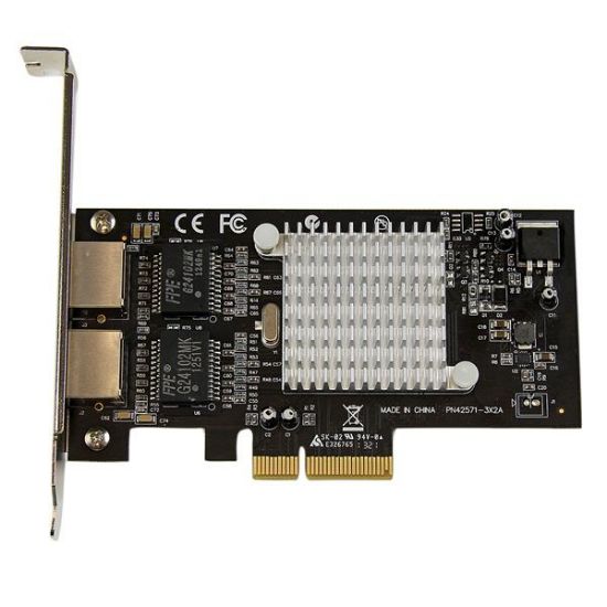 Image de StarTech.com Carte Réseau PCI Express 2 Ports Gigabit Ethernet 10/100/1000 avec Chipset Intel i350 (ST2000SPEXI)