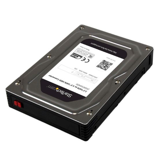 Image de StarTech.com Boîtier Adaptateur en Aluminium pour DD / SSD SATA 2,5" vers 3,5" jusqu'à 12,5 mm (25SAT35HDD)