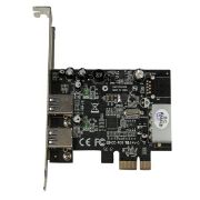 Image de StarTech.com Carte Contrôleur PCI Express vers 2 Ports USB 3.0 avec UASP - Alimentation LP4 (PEXUSB3S25)