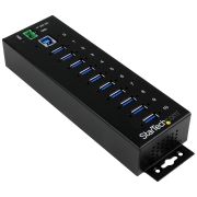 Image de StarTech.com Hub USB 3.0 industriel à 10 ports avec protection contre surtensions / ESD (DES) (ST1030USBM)