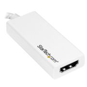 Image de StarTech.com Adaptateur vidéo USB-C vers HDMI - M/F - Ultra HD 4K - Blanc (CDP2HDW)