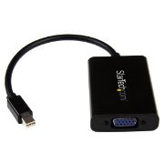 Image de StarTech.com Adaptateur vidéo Mini DisplayPort vers VGA avec audio - M/F - 1920x1200 / 1080p - Noir (MDP2VGAA)