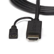 Image de StarTech.com Câble adaptateur HDMI vers VGA de 91cm - Convertisseur actif HDMI vers HD15 - M/M - 1920x1200 / 1080p (HD2VGAMM3)