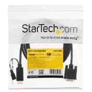 Image de StarTech.com Câble adaptateur HDMI vers VGA de 91cm - Convertisseur actif HDMI vers HD15 - M/M - 1920x1200 / 1080p (HD2VGAMM3)