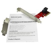 Image de StarTech.com Adaptateur PCI Express à 4 Voies vers SFF-8643 pour SSD U.2 PCIe NVMe - Adaptateur SSD U.2 2.5" NVMe (PEX4SFF8643)