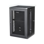 Image de StarTech.com Armoire Réseau Murale à 4 Montants 18U avec Étagère 1U, Armoire Serveur Murale 19" à Charnières pour Équipement IT/AV/Électronique/Ordinateur, Armoire Rack Venti ... (RK1820WALHM)