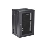 Image de StarTech.com Armoire Réseau Murale à 4 Montants 18U avec Étagère 1U, Armoire Serveur Murale 19" à Charnières pour Équipement IT/AV/Électronique/Ordinateur, Armoire Rack Venti ... (RK1820WALHM)