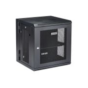 Image de StarTech.com Armoire Réseau Murale à 4 Montants 12U avec Étagère 1U, Armoire Serveur Murale 19" à Charnières pour Équipement IT/AV/Électronique/Ordinateur, Armoire Rack Ventilé ... (RK12WALHM)