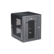 Image de StarTech.com Armoire Réseau Murale à 4 Montants 12U avec Étagère 1U, Armoire Serveur Murale 19" à Charnières pour Équipement IT/AV/Électronique/Ordinateur, Armoire Rack Ventilé ... (RK12WALHM)