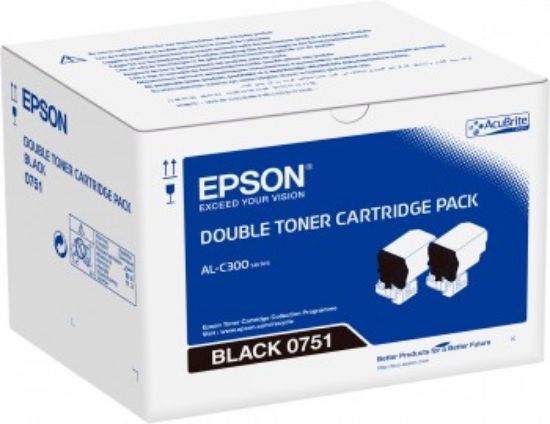 Image de Epson Pack 2 Toners Noir (2 x 7 300 p) (C13S050751)