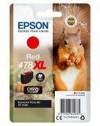 Image de Epson Squirrel Singlepack Red 478XL Claria Photo HD Ink (C13T04F54010)