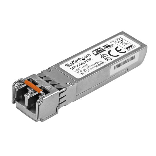 Image de StarTech.com Module de transceiver SFP+ 10GBASE-LRM à fibre optique 10 Gigabit - Conforme aux normes MSA - Multimode LC - 220 m (SFP10GBLRMST)