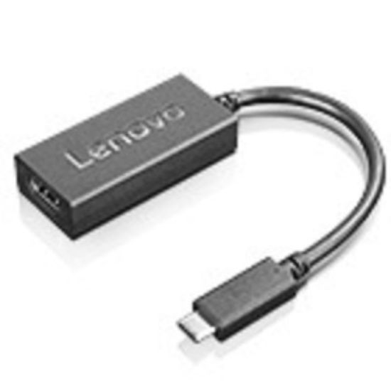 Image de Lenovo câble vidéo et adaptateur VGA (D-Sub) USB Type-C Noir (4X90M42956)