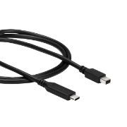 Image de StarTech.com Câble adaptateur USB-C vers Mini DisplayPort 4K 60 Hz de 1 m en noir (CDP2MDPMM1MB)