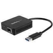 Image de StarTech.com Convertisseur USB 3.0 vers Fibre Optique - Adaptateur compacte USB vers Open SFP - USB vers Adaptateur Réseau Gigabit - Adaptateur USB 3.0 Fibre Optique Multi Mod ... (US1GA30SFP)