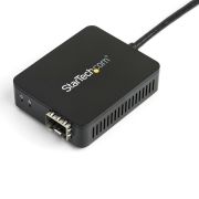 Image de StarTech.com Convertisseur USB 3.0 vers Fibre Optique - Adaptateur compacte USB vers Open SFP - USB vers Adaptateur Réseau Gigabit - Adaptateur USB 3.0 Fibre Optique Multi Mod ... (US1GA30SFP)