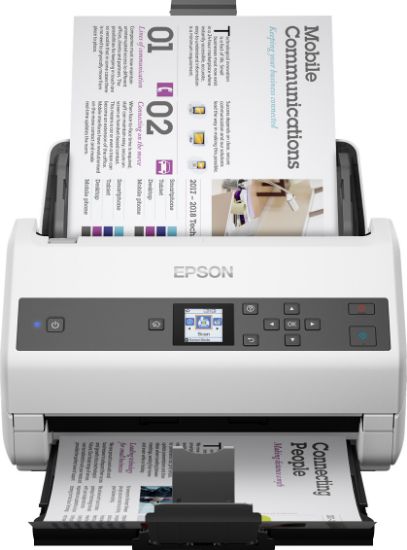 Image de Epson WorkForce DS-970 Alimentation papier de scanner 600 x 600 DPI A4 Gris, Blanc (B11B251401)
