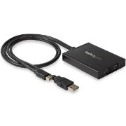 Image de StarTech.com Adaptateur Mini DisplayPort vers DVI Dual Link - Adaptateur Convertisseur Vidéo d'Écran Actif Mini DisplayPort vers DVI-D - Alimentation USB - Dual Link - Noir (MDP2DVID2)