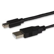 Image de StarTech.com Adaptateur Mini DisplayPort vers DVI Dual Link - Adaptateur Convertisseur Vidéo d'Écran Actif Mini DisplayPort vers DVI-D - Alimentation USB - Dual Link - Noir (MDP2DVID2)