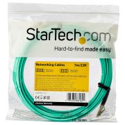 Image de StarTech.com Câble Fibre Optique Multimode de 7m LC/UPC à LC/UPC OM3, Fibre Zipcord Full Duplex 50/125µm, Réseaux 100G, LOMMF/VCSEL, <0.3dB Faible Perte d'Insertion, Cordon Pa ... (A50FBLCLC7)