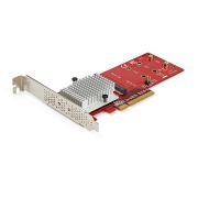 Image de StarTech.com Adaptateur PCIe 3.0 x8 vers double SSD M.2 NVMe (PEX8M2E2)