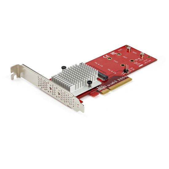 Image de StarTech.com Adaptateur PCIe 3.0 x8 vers double SSD M.2 NVMe (PEX8M2E2)