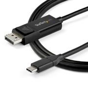 Image de StarTech.com Câble USB Type-C vers DisplayPort 1.4 (bidirectionnel) - 1m - Adaptateur USB-C à DP (CDP2DP141MBD)
