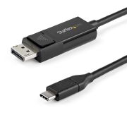 Image de StarTech.com Câble USB Type-C vers DisplayPort 1.2 (bidirectionnel) - 2m - Adaptateur USB-C à DP (CDP2DP2MBD)