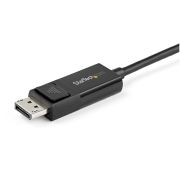 Image de StarTech.com Câble USB Type-C vers DisplayPort 1.2 (bidirectionnel) - 2m - Adaptateur USB-C à DP (CDP2DP2MBD)