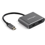 Image de StarTech.com Adaptateur multiport USB-C vers mini DisplayPort ou HDMI - 4K 60 Hz - Convertisseur 2-en-1 (CDP2HDMDP)