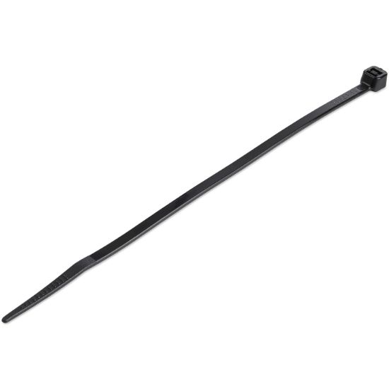 Image de StarTech.com Colliers de Serrage 15 cm Noirs - Largeur 3 mm - Diam. faisceau 39 mm - Résistance traction 18 kg - Fermeture glissière autobloquante nylon avec pointe incurvée - 9 ... (CBMZT6BK)