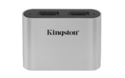 Image de Kingston Technology Lecteur de cartes microSDHC/SDXC UHS-II USB3.2 Gen1 Workflow à double logement (WFS-SDC)