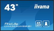Image de iiyama Écran d'affichage dynamique En forme de kiosk 108 cm (42.5") LED Wifi 800 cd/m² 4K Ultra HD Noir Intégré dans le processeur Android 11 24/7 (LH4365UHSB-B1)