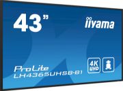 Image de iiyama Écran d'affichage dynamique En forme de kiosk 108 cm (42.5") LED Wifi 800 cd/m² 4K Ultra HD Noir Intégré dans le processeur Android 11 24/7 (LH4365UHSB-B1)