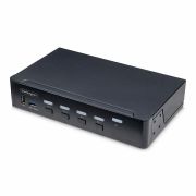Image de StarTech.com Switch KVM DisplayPort 4 Ports, Moniteur Unique 4K 60Hz, 6 Ports USB, Commutation par Touche de Raccourci et Bouton-Poussoir, DisplayPort 1.2, Commutateur ... (P4AD122-KVM-SWITCH)