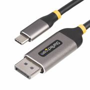 Image de StarTech.com Câble USB-C vers DisplayPort de 3m, 8K 60Hz, 4K 144Hz, HDR, Câble Adaptateur USB-C vers DP, Câble de Conversion Vidéo USB Type-C vers DP 1.4, Compatible U ... (142-USBC-DP-8K-10F)