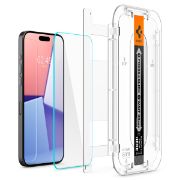 Image de Spigen GLAStR EZ Fit Screenprotector + Applicator iPhone 15 Pro Max Protecteur d'écran - Transparent (AGL06872)