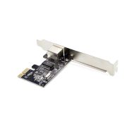 Image de StarTech.com Carte Réseau PCIe Gigabit à 1 Port, Carte LAN PCI Express 10/100/1000Mbps, NIC, Realtek RTL8111H, Fonctionne avec Windows et Linux, Conforme TAA (ST1000SPEX2T)