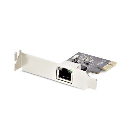Image de StarTech.com Carte Réseau PCIe Gigabit à 1 Port, Carte Réseau Profil Bas, Carte LAN PCI Express 10/100/1000Mbps, Realtek RTL8111H, Windows et Linux, Conforme TAA (ST1000SPEX2LT)