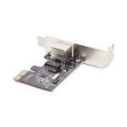 Image de StarTech.com Carte Réseau PCIe Gigabit à 1 Port, Carte Réseau Profil Bas, Carte LAN PCI Express 10/100/1000Mbps, Realtek RTL8111H, Windows et Linux, Conforme TAA (ST1000SPEX2LT)