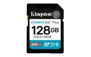 Image de Kingston Technology Canvas Go! Plus 128 Go SDXC Canvas Go Plus Gen4 200 Mo/s C10 UHS-I U3 V30 (SDG4/128GB)