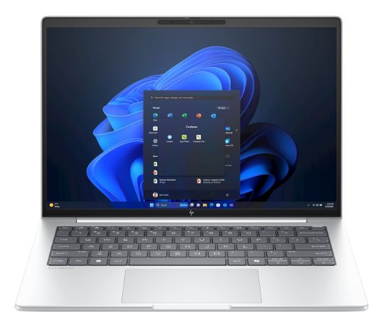 Image de HP EliteBook 8 G1i 14 AI Intel Core Ultra 5 225U Ordinateur portable 35,6 cm (14") WUXGA 16 Go DDR5-SDRAM 512 Go SSD Wi-Fi 6E (802.11ax) Windows 11 Pro AI PC Argent (AD3S4ET#UUG)