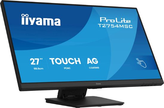 Image de iiyama ProLite écran plat de PC 68,6 cm (27") 1920 x 1080 pixels Full HD LED Écran tactile Multi-utilisateur Noir (T2754MSC-B2AG)