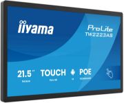 Image de iiyama Écran d'affichage dynamique Écran plat interactif 54,6 cm (21.5") Wifi 450 cd/m² Full HD Noir Écran tactile Intégré dans le processeur Android 24/7 (TW2223AS-B3P)