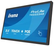 Image de iiyama Écran d'affichage dynamique Écran plat interactif 54,6 cm (21.5") Wifi 450 cd/m² Full HD Noir Écran tactile Intégré dans le processeur Android 24/7 (TW2223AS-B3P)