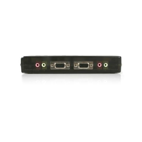 Image de StarTech.com Kit commutateur noir KVM USB 4 ports avec audio et câbles (SV411KUSB)