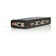 Image de StarTech.com Kit commutateur noir KVM USB 4 ports avec audio et câbles (SV411KUSB)