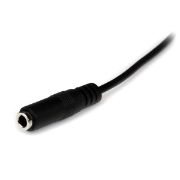 Image de StarTech.com Câble d'extension audio stéréo Slim 3,5 mm de 1 m - M/F (MU1MMFS)
