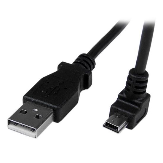 Image de StarTech.com Câble Mini USB 2 m - A vers Mini B coudé 90° vers le bas (USBAMB2MD)