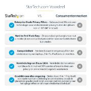 Image de StarTech.com filtre anti-reflets pour écran et filtre de confidentialité 35,6 cm (14") Netbook Filtre de confidentialité sans bords pour ordinateur (142MG-PRIVACY-SCREEN)